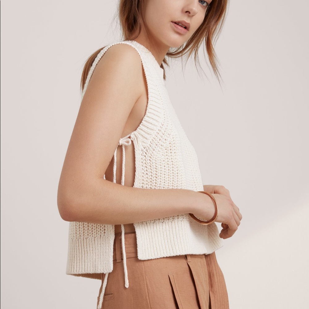 NWT Aritzia Wilfred Belford Sweater in Oak - Picture 3 of 6